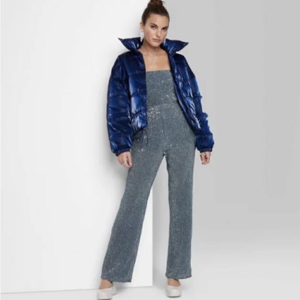 NWTโWild Fable Sequined Jumpsuit SzโSmall